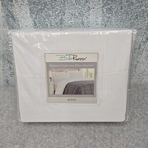 Bella‎ Russo White Sheet Set Dreamer's Collection Wrinkle Resistant Queen